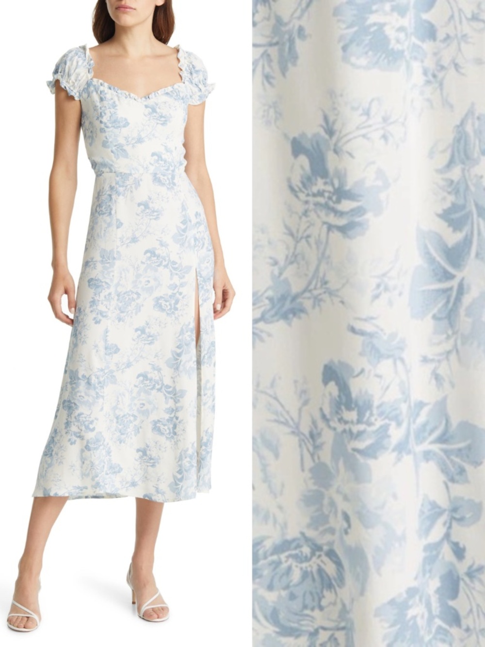 NEW Reformation Connell Dress Teacup 10